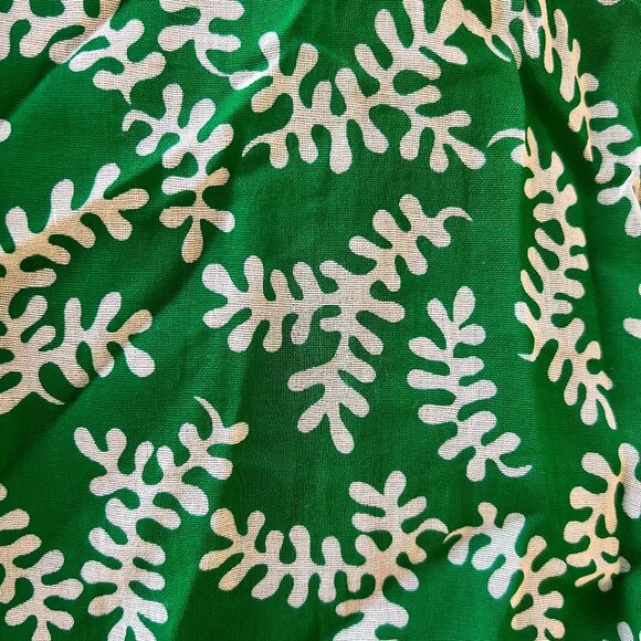 Vintage Country Casuals green pattern voluminous midi skirt UK 12 - Picture 7 of 9
